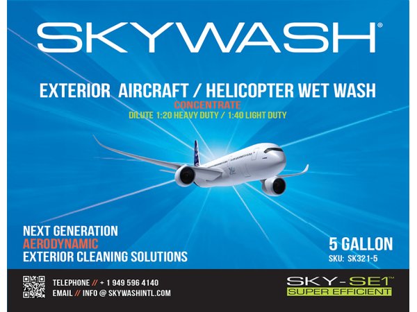 Skywash International Pro Exterior Aircraft / Helicopter Wet Wash