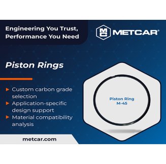 Metcar Carbon Graphite Piston Rings