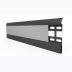 Kick strip retainer and insert assembly