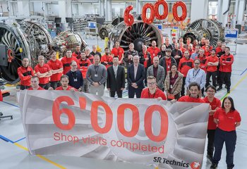 SR Technics 6000th Engine Induction