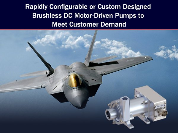 Crane Aerospace Brushless DC Motor-Driven Pumps